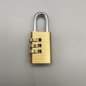 30mm 3 Digit <strong>Lock</strong> <strong>Small</strong> Luggage <strong>Lock</strong> High Security Brass Combination Padlock - Product Image 1