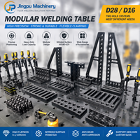 Établi flexible de soudage 3D en fonte D28 avec montage Plate-forme de soudage 3D en acier Tables de travail de soudage