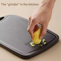 Ensemble de couteaux de cuisine 5 pièces pour pique-nique, camping en plein air, planche à découper antidérapante en PP, ensemble de couteaux portables en acier inoxydable