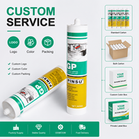 Adhésifs PINSU-GP : Mastic Acide Silicone Transparent Blanc pour Portes, Fenêtres et Plafonds – Étanche et Anti-Moisissure