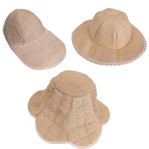 Wholesale Customized Natural Loofah <b>Sunscreen</b> Hat with Hand Embroidery and Image Style for Outdoor Travel Fishing - Product Image 1