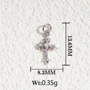 Ensemble de bijoux avec pendentif en cuivre de formes variées et zircone cubique pour la fabrication de colliers - Product Image 3