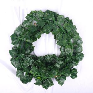 Guirnalda de hojas artificiales <span class=keywords><strong>Malus</strong></span> <span class=keywords><strong>spectabilis</strong></span>, plantas colgantes para dormitorio, boda, fiesta, jardín, hogar, oficina, decoración de pared - Product Image 4