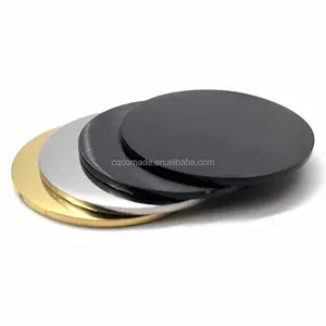 Dalam stok 40 mm koin baja tahan karat disk logam koin hitam emas kosong untuk ukiran