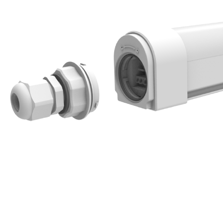 Экструзионный водонепроницаемый светильник project ip66 ik10 class II, 18 Вт, 36 Вт, 46 Вт