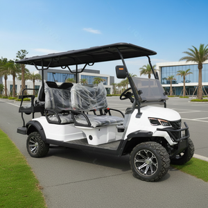 Voiturette de golf électrique à livraison rapide, batterie au lithium, 6 places, 4 sièges, tout-terrain, petite machinerie municipale - Product Image 1