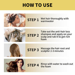 Custom Private Label Shampoo e balsamo succsione estratto di zenzero Shampoo Anti-perdita di capelli danni riparata Shampoo idratante - Product Image 3