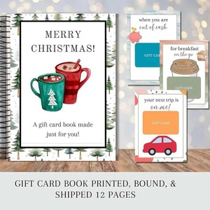 Libro de Tarjetas de Regalo Navideñas con Encuadernación Espiral DIY, con 12/30 Páginas para Cumpleaños, Navidad y Año Nuevo - Product Image 4