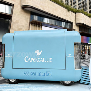 Factory Price Custom Food Truck Mobile <b>Concession</b> <b>Trailer</b> For Ice Cream Business Stainless Steel USA Standard - Product Image 5