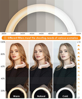 Offres Spéciales 18 pouces professionnel remplir lumière LED anneau lumineux pour le maquillage Selfie