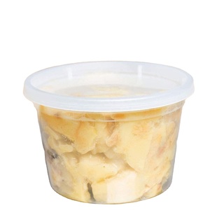 Bols à nouilles ronds en plastique jetables avec couvercles, adaptés au congélateur, pour le stockage des restes - Product Image 2