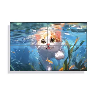 Kỹ thuật số biển 4K mỏng hẹp bezel 1.8 mét LCD tinh thể lỏng hiển thị nối màn hình quảng cáo hiển thị