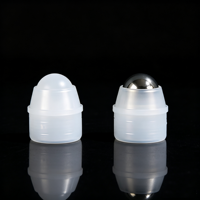 Vente en gros de flacons de parfum vides en plastique PP de 10 ml et 20 ml, emballage cosmétique avec bille roulante en plastique et métal