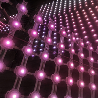Rideau en maille à écran LED P50 pour DJ de mariage et performance numérique en direct