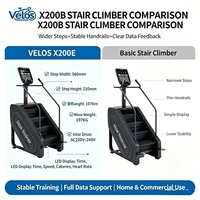 Vélo d'escalade commercial avec écran LCD, vente directe usine, équipement de fitness cardio pour salle de sport