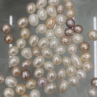 Perles de riz naturelles de 8-9 mm, 9-10 mm, qualité AAAA, perles d'eau douce cultivées, perles en vrac, blanches/roses/violettes