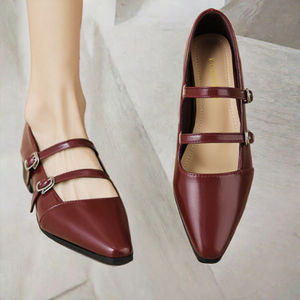 Mocasines Elegantes Otoño 2025 Antideslizantes Transpirables de Punta Cerrada Sin Cordones Zapatos Planos de Oficina para Mujer - Product Image 3