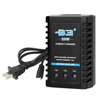 Chargeur de batterie Lipo 2-3S B3 20W 7.4V 11.1V, chargeur d'équilibrage, accessoires pour hélicoptère RC, drone, avion