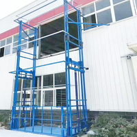 Plateforme élévatrice murale à vérin hydraulique avec rail de guidage et certification CE