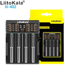 Liitokala Lii-402 배터리 충전기 18650 26650 18350 18340 리튬 이온 Ni-MH 배터리