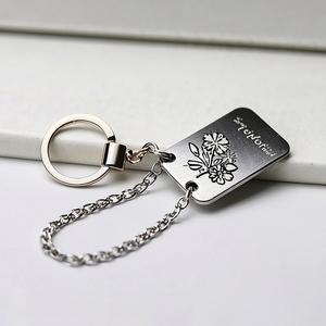 พวงกุญแจดอกไม้โลหะแบบนุ่มออกแบบได้ตามต้องการพวงกุญแจโลโก้รถยนต์ของขวัญของที่ระลึกทางธุรกิจที่ทันสมัย - Product Image 2