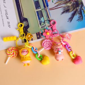 Wholesale Cute Piggy Keychain Resin <b>Cartoon</b> Animal Pendant for <b>Backpacks</b> & Bags Creative Student Gift (Bulk OEM Event Favors) - Product Image 5