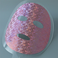 Feuille de papier de masque facial en feuille multicouche colorée remplie de sérum pour des soins de la peau améliorés