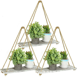 Étagère à plantes en bois, simple niveau, taille personnalisée, en bois massif, à fixer au mur, pour usage intérieur - Product Image 3