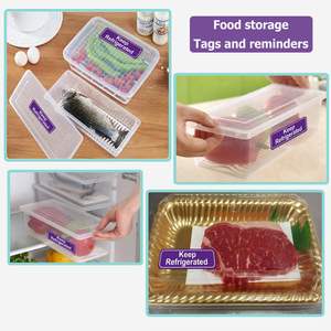 Mor yapıştırıcı buzdolabında nakliye etiketleri soğuk gıda ambalaj etiketleri su geçirmez buzdolabında uyarı çıkartmaları tutmak - Product Image 3