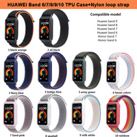 Bracelet de sport BEEFLYPOWER Explosions, étui en TPU, sangle en nylon pour Huawei Band 10 9 8 7 6