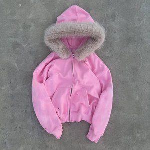 Felpe con cappuccio in pile di cotone pesante di alta qualità con Logo lettera base da uomo Slogan <span class=keywords><strong>Oversize</strong></span> Streetwear 100% cotone - Product Image 1