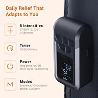 Système de récupération par compression d'air sans fil rechargeable par USB avec contrôle de la minuterie, bottes de pressothérapie pour massage des jambes