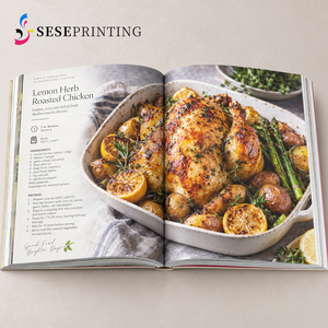 Stampa Professionale di Libri di Cucina con Fotografia di Cibo e <span class=keywords><strong>Copertina</strong></span> <span class=keywords><strong>Morbida</strong></span> Laminata Opaca per Ristoranti OEM - Product Image 3