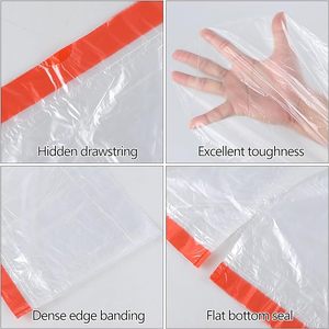 Bolsas de Basura de Gran Capacidad de 5 Galones, Bolsas de Basura con Cordón, Bolsas de Basura Transparentes, Directo de Fábrica - Product Image 2