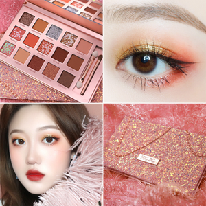 Cosméticos de maquillaje de marca privada 15 colores Vegan Matte Paleta de sombras de ojos con purpurina de larga duración - Product Image 3