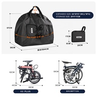 Sac de transport pliable pour vélo Rhinowalk 14-16, sac de rangement portable pour vélo, emballage de voyage pour les voyages en avion, pour le cyclisme et le transport