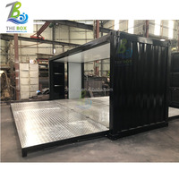 Conteneurs d'expédition en acier de 3 m x 3 m, structure en acier, 40 pieds, haute cube, stockage, maisons préfabriquées durables, 4 chambres, maisons de luxe