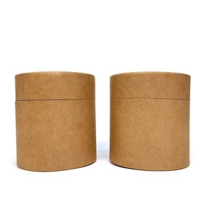 บรรจุภัณฑ์กล่องกระดาษทรงกระบอกแบบรีไซเคิลได้สำหรับชาผสมแบบเป็นมิตรต่อสิ่งแวดล้อม บรรจุภัณฑ์กระดาษคราฟท์สำหรับชาและกาแฟแบบบรรจุหลวม - Product Image 2