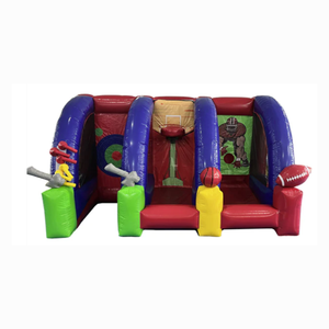 Inflatable Bóng Chày, Bóng Rổ, Và Bóng Đá 3-Trong-1 Trò Chơi Lễ Hội 3 Trong 1 Thể Thao Khu Đảng Cho Thuê Thiết Bị - Product Image 3