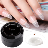 Étiquettes privée pour faux-ongles, 15ml, trempage, Gel épais, acrylique, pour extensions, transparent, dur, vente en gros, pièces