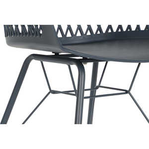 PP Metal <b>Chair</b> 57x57x80.5cm <b>Blue</b> Marine - Product Image 5