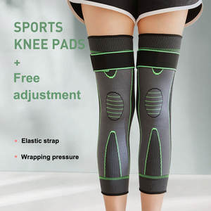 Genouillère <span class=keywords><strong>de</strong></span> soutien en gros <span class=keywords><strong>manchon</strong></span> <span class=keywords><strong>de</strong></span> compression genouillères chauffantes pour hommes et femmes pour l'automne et l'hiver genouillères coudières allongées - Product Image 6