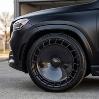 Jantes forgées de luxe polies et brossées noires compatibles avec Mercedes-Benz Classe G Range Rover L405 Vogue Defender BMW Bentley