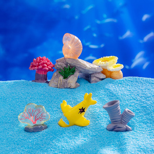Miniaturas de Animales y Plantas Marinas de Resina, Figuras de Animales Marinos Pequeños, Adornos Decorativos para Acuarios, Manualidades para Peceras - Product Image 2