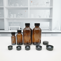 Bouchon à vis en plastique polycone noir de 20 mm pour bouteilles Euro Boston Rondes, finition Boston, pour l'emballage d'huiles essentielles, de produits capillaires et de liquides industriels