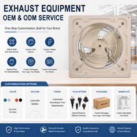 Ventilateur mural AC 20W 220V à livraison rapide, 8 pouces, résistant à l'humidité, équipement d'extraction industriel pour sous-sol et parking