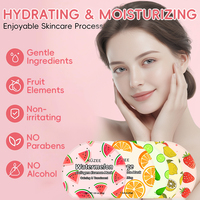 Masque facial hydratant en feuille de soin de la peau au collagène de fruits coloré, biologique, végétalien, en marque propre
