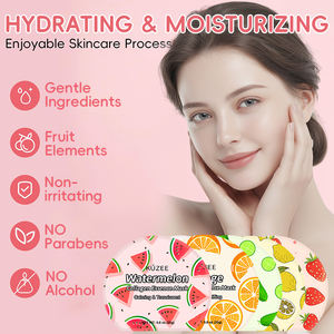 Masque facial hydratant <span class=keywords><strong>en</strong></span> feuille de soin de la peau au collagène de fruits coloré, biologique, végétalien, <span class=keywords><strong>en</strong></span> marque propre - Product Image 3