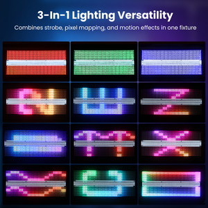 Big Dipper 350W Faro Stroboscopico a Testa Mobile RGBW 3in1 LED, Luce Wash per Palcoscenico, Corpo Interamente in Alluminio Pressofuso, TouchScreen per DJ, Discoteche e Club - Product Image 3