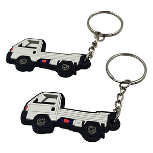 Xe mô hình Keychain <span class=keywords><strong>PVC</strong></span> Keychain tùy chỉnh thực hiện xe hình dạng cao su Keychain 2D mềm <span class=keywords><strong>PVC</strong></span> Móc chìa khóa - Product Image 4